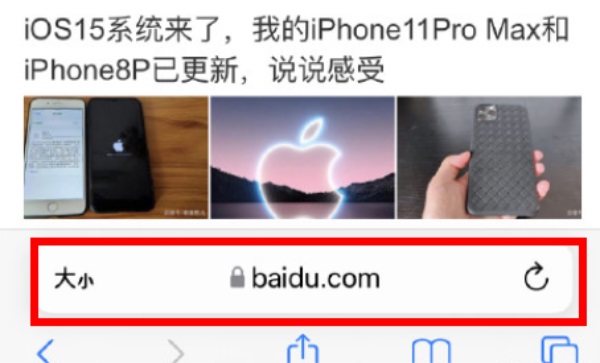 ios15浏览器搜索框怎么放上面 ios15浏览器怎么设置
