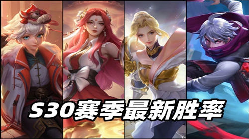 王者荣耀s30赛季英雄胜率出炉 王者荣耀s30英雄胜率排行情况一览