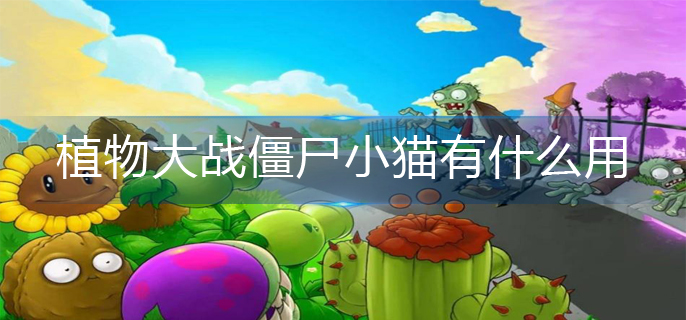 植物大战僵尸小猫有什么用-植物大战僵尸小猫怎么用