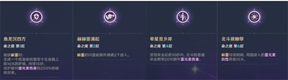 原神北斗命座怎么样原神北斗命之座汇总