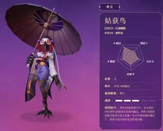 决战平安京姑获鸟的技能是什么决战平安京姑获鸟的技能一览