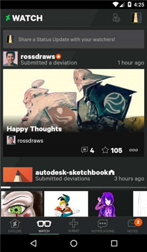 DeviantArt安卓解锁版截图2