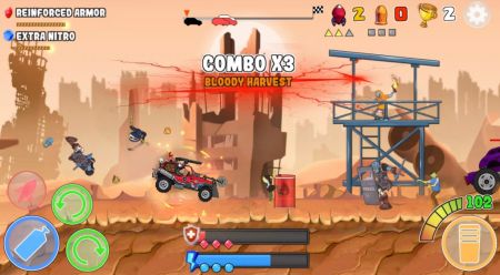 僵尸碰撞赛车无广告版截图1