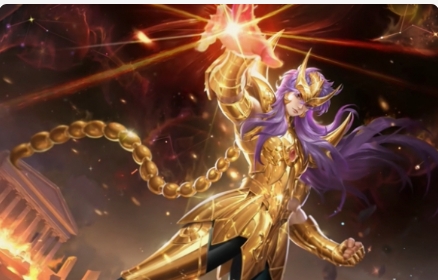 王者荣耀联动皮肤墨子黄金天蝎座登场,圣斗士星矢超绝联动皮肤!