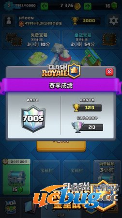 《部落冲突皇室战争》超过3000分怎么没有传奇奖杯?