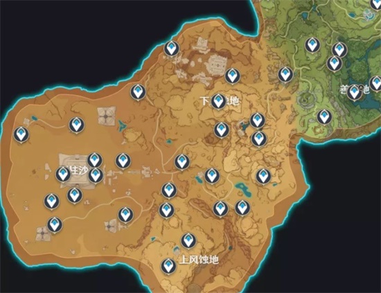 原神3.1大赤沙海传送锚点位置有哪些 3.1大赤沙海传送锚点位置大全