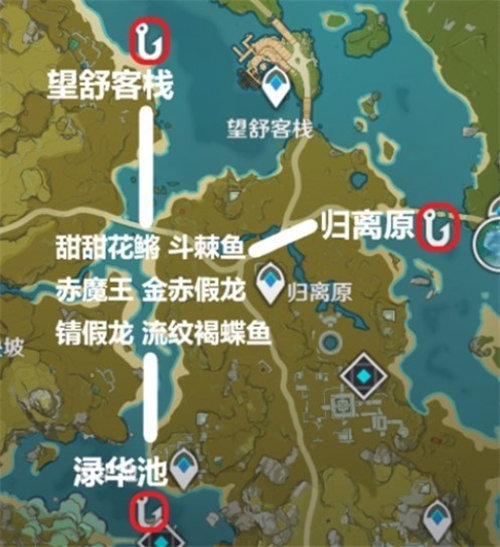 原神金赤假龙怎么钓 原神金赤假龙钓鱼点位攻略